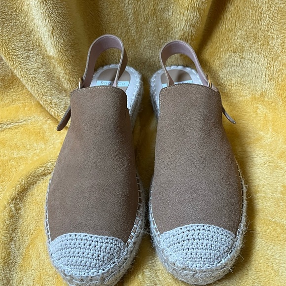 Suede slingback strap espadrilles-so cute for fall weather-worn less than 5x - Picture 7 of 11